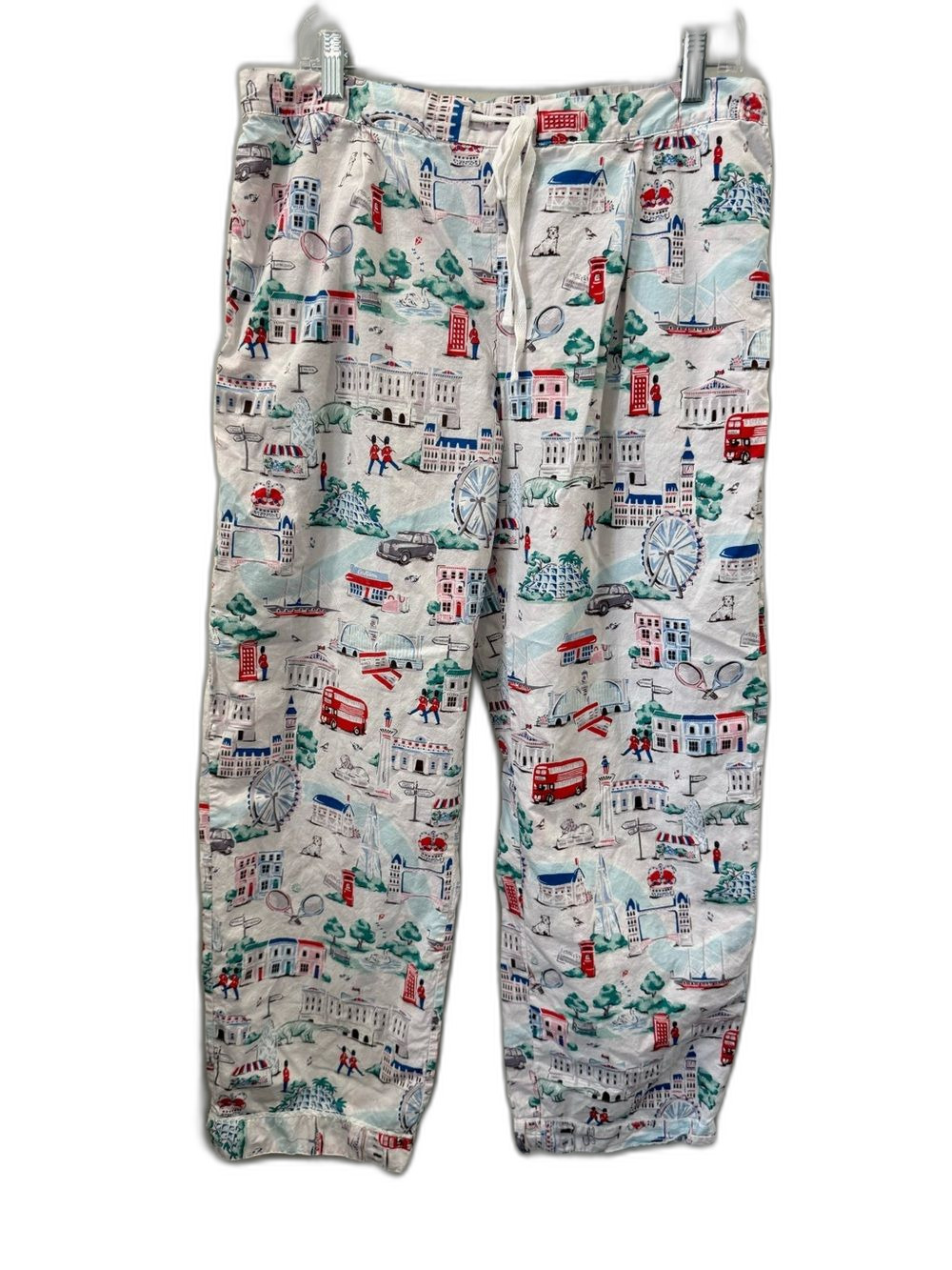 Cath Kidson Lounge Pants Women’s Large Drawstring Printed Novelty !